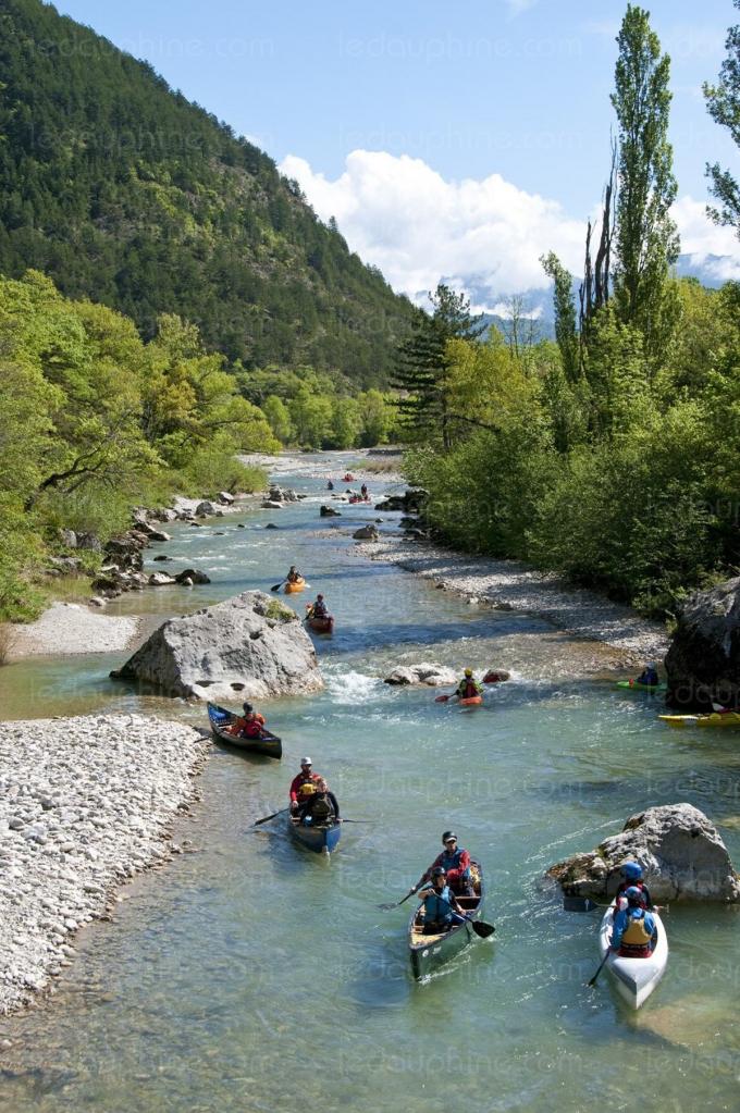 Canoë sur la Drôme