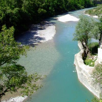 Baignade dans la Drôme